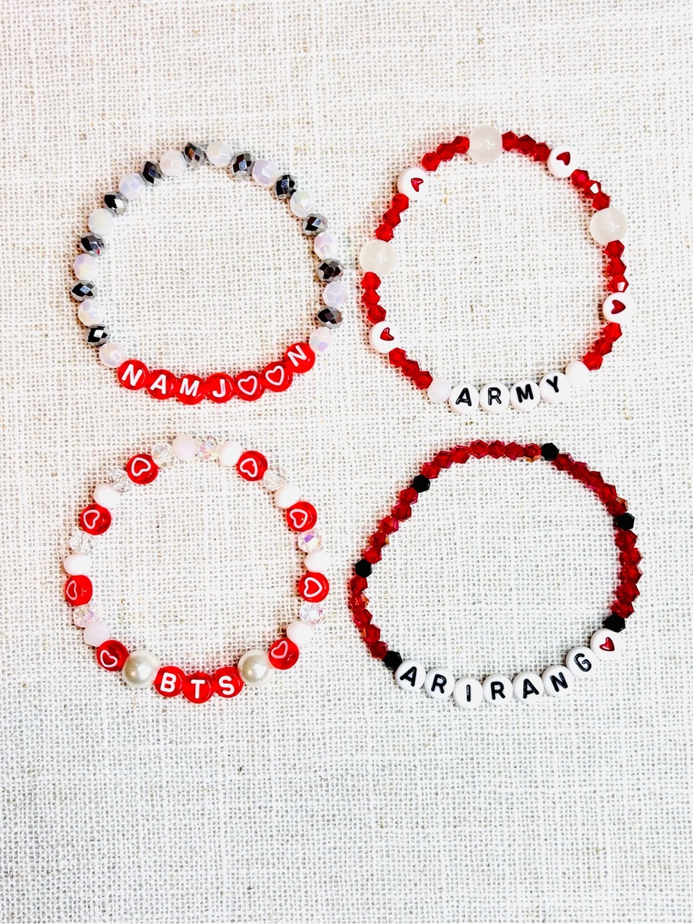 (4pcs) BTS RM NAMJOON BIAS ARIRANG BRACELET BUNDLE
